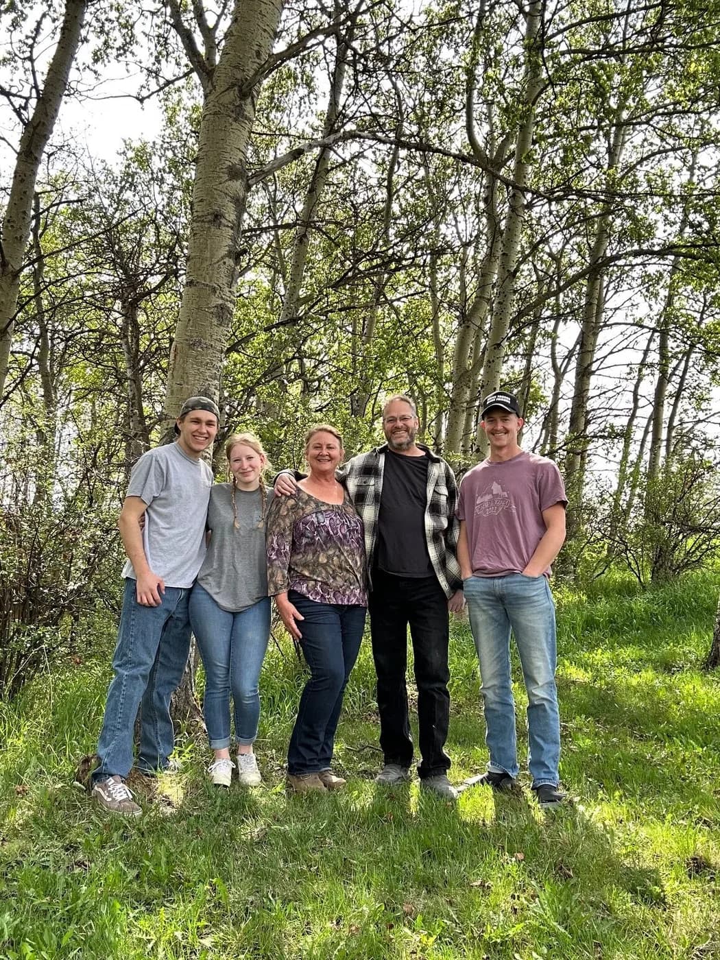 The Cool Returns family — Jim, Sharon and their sons, who run the business together